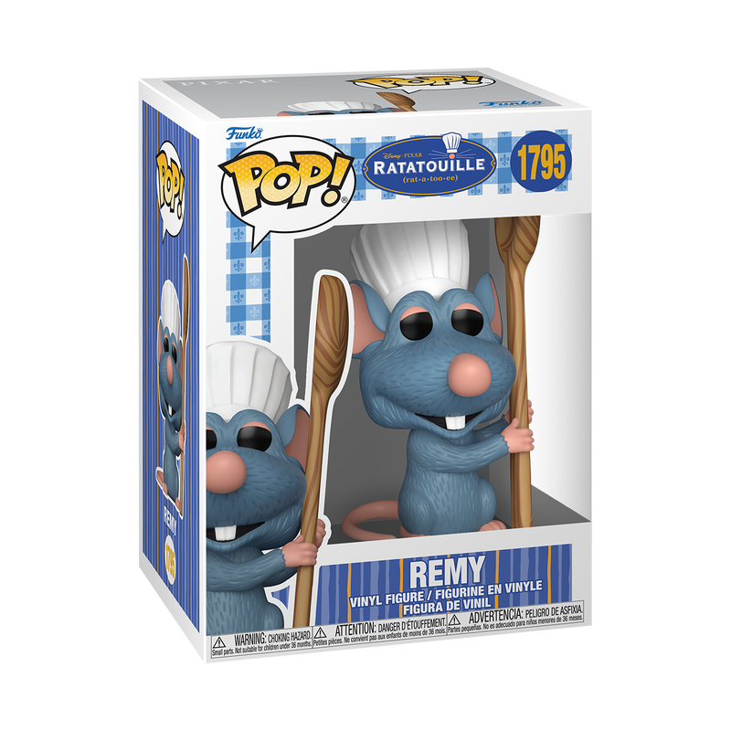 PIXAR: RATATOUILLE - POP FUNKO VINYL FIGURE 1795 REMY (WITH COOKING SPOON) 9CM