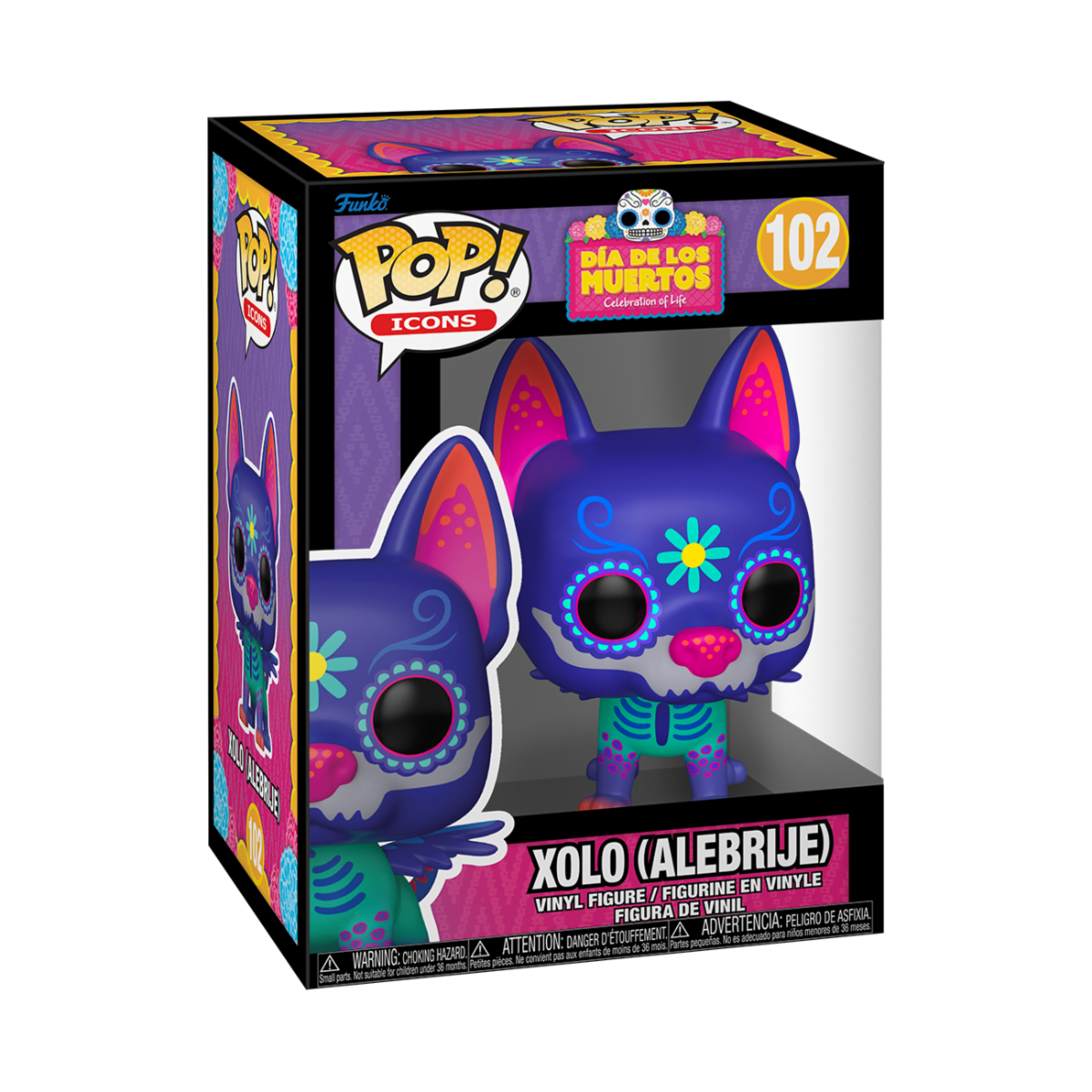 POP ICONS: DIA DE LOS MUERTOS - POP FUNKO VINYL FIGURE 102 XOLO (ALEBRIJE) 9CM