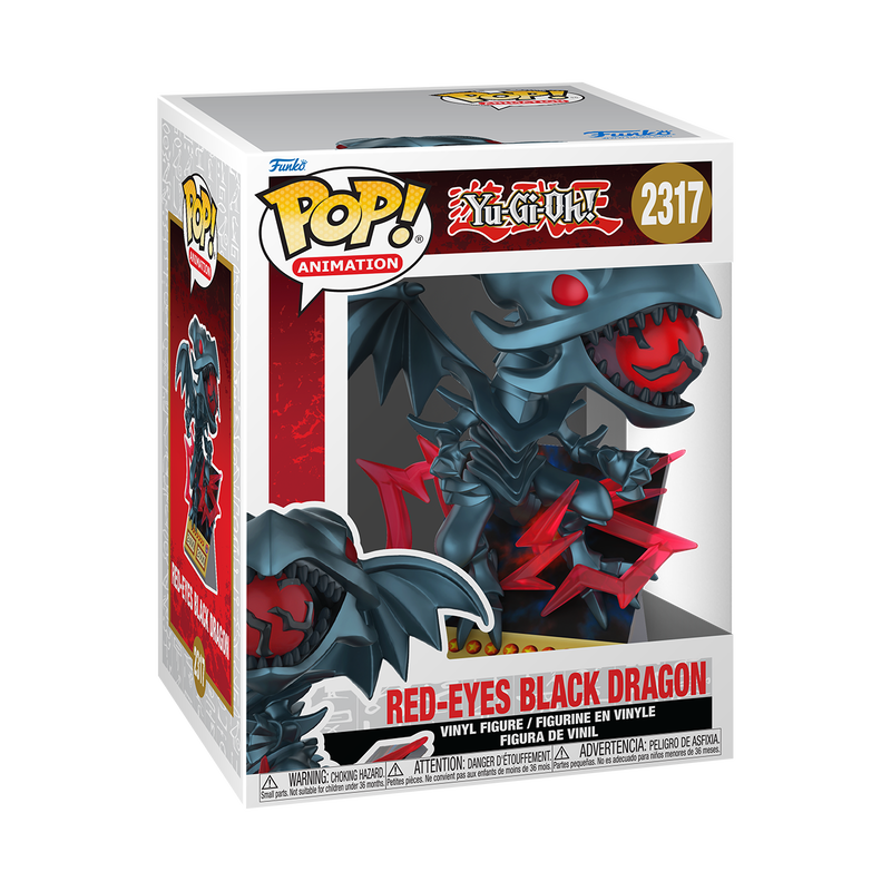 YU-GI-OH! S8 - POP FUNKO PREMIUM VINYL FIGURE 2317 RED-EYES BLACK DRAGON 9CM