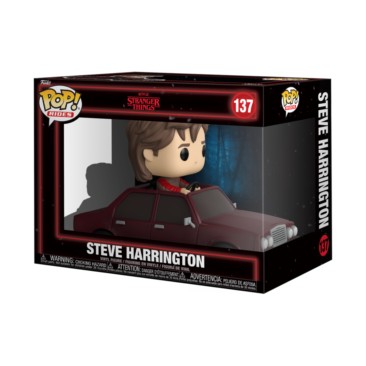 STRANGER THINGS - POP FUNKO RIDE VINYL FIGURE 137 STEVE HARRINGTON (IN CAR) 15CM