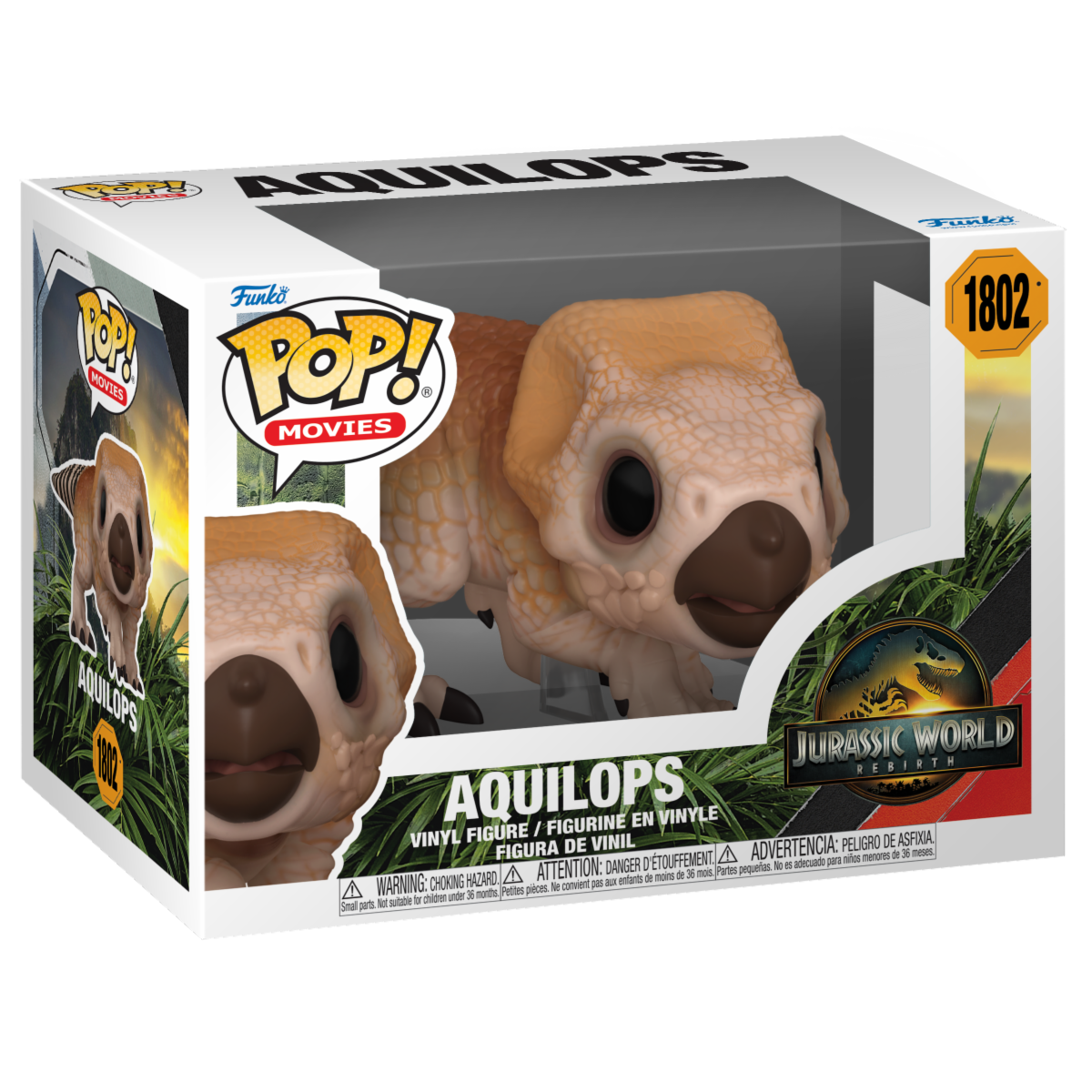 JURASSIC WORLD: REBIRTH - POP FUNKO VINYL FIGURE 1802 AQUILOPS 9CM