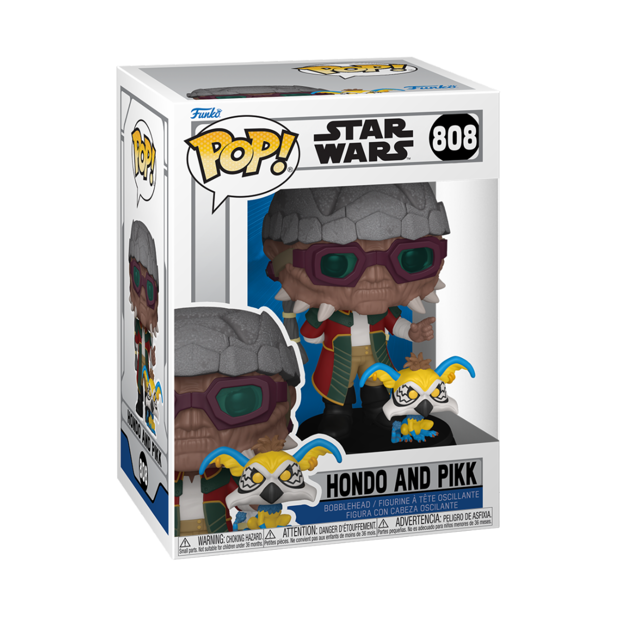 STAR WARS: THE CLONE WARS - POP FUNKO VINYL FIGURE 808 HONDO AND PIKK 9CM