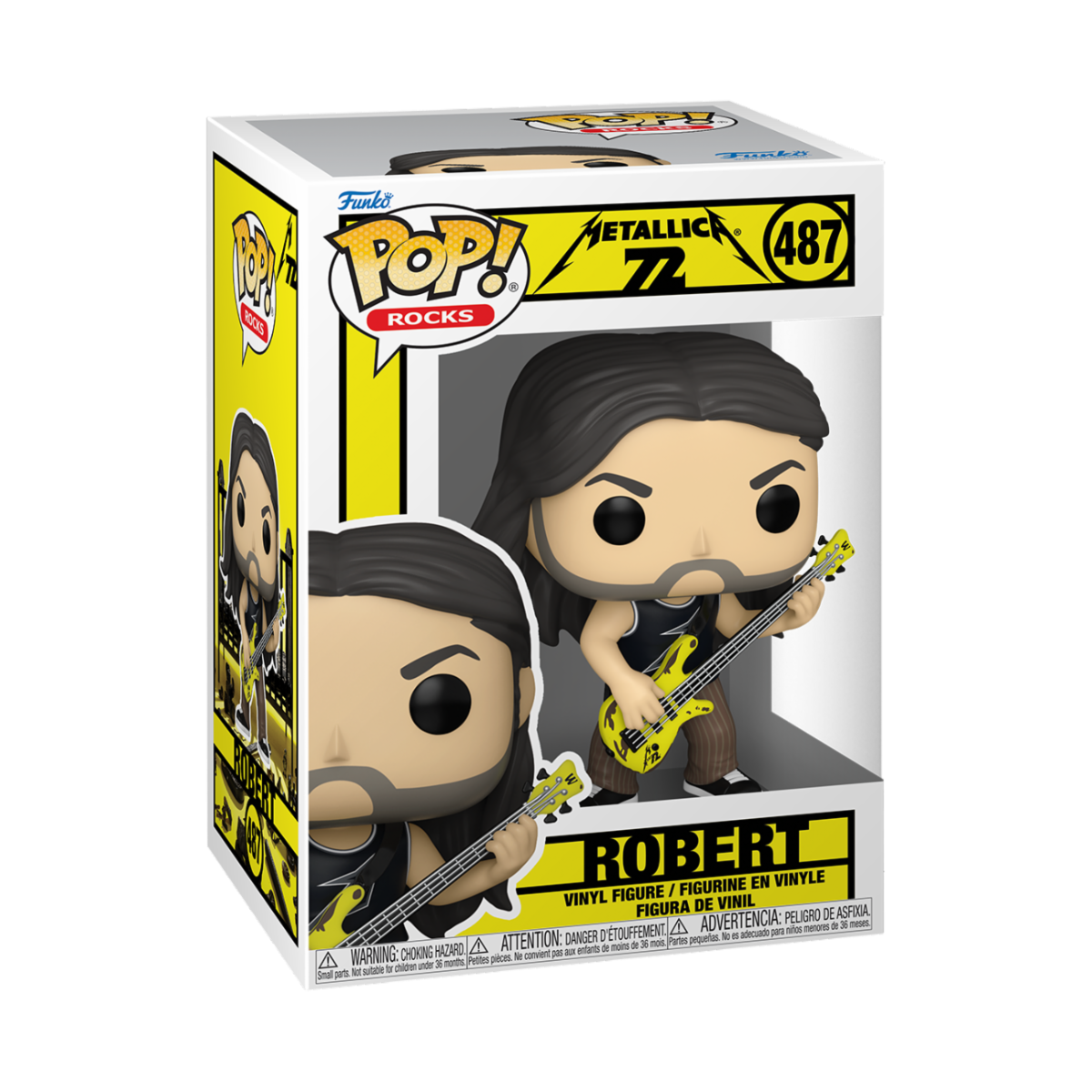 MUSIC: METALLICA - POP FUNKO VINYL FIGURE 487 ROBERT (72S CONCERT) 9CM