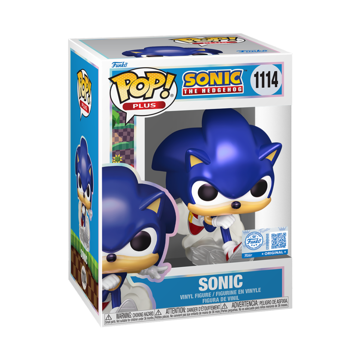 SONIC THE HEDGEHOG - POP FUNKO VINYL FIGURE 1114 SONIC (PRL) 9CM