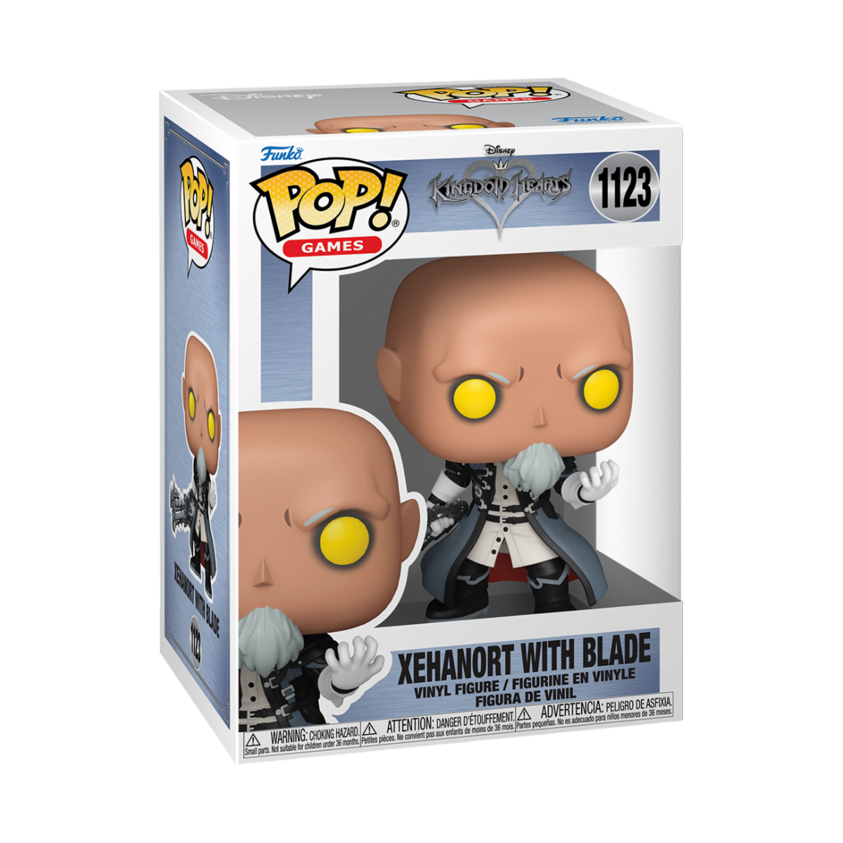 GAMING: KINGDOM HEARTS - POP FUNKO VINYL FIGURE 1123 XEHANORT WITH BLADE 9CM