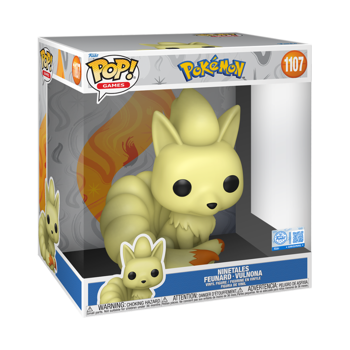 POKEMON - POP FUNKO JUMBO VINYL FIGURE 1107 NINETALES 25CM