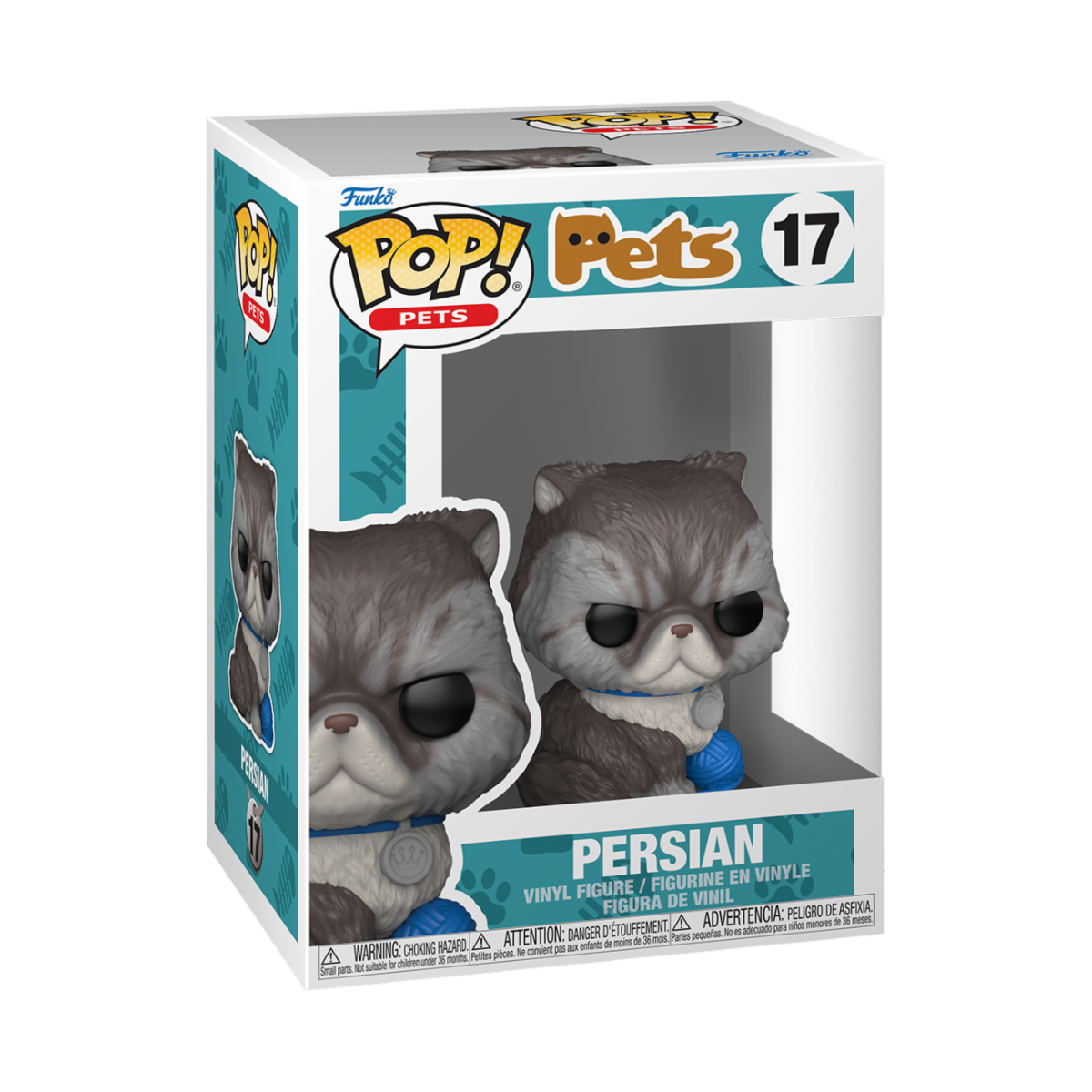 PETS S3 - POP FUNKO VINYL FIGURE 17 PERSIAN CAT 9CM