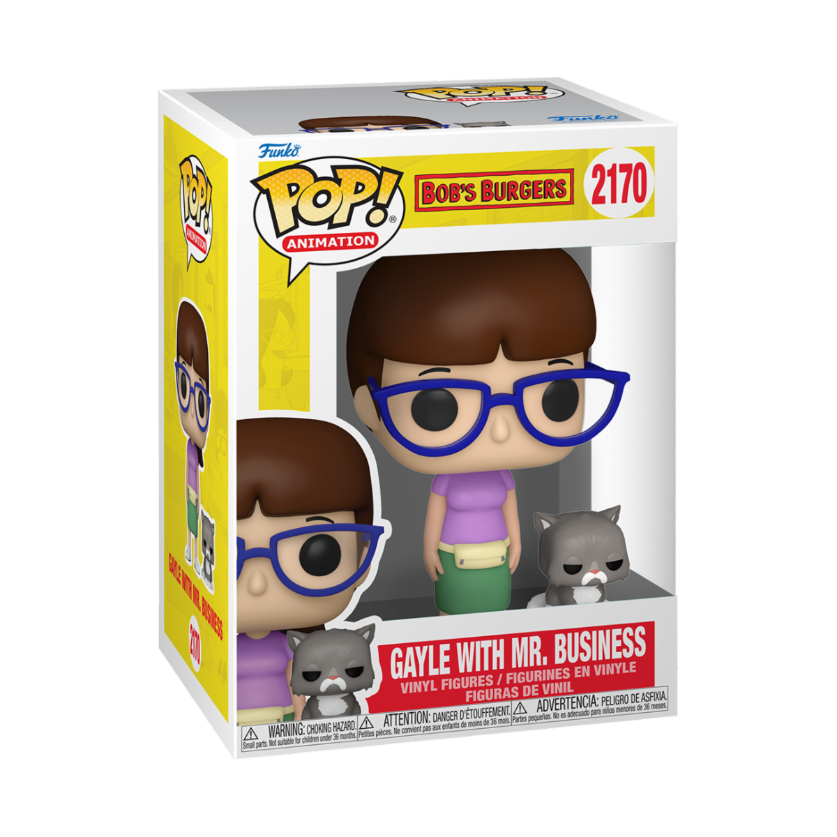 BOB'S BURGERS - POP FUNKO VINYL FIGURE 2170 GAYLE WITH MR.BUSINESS 9CM