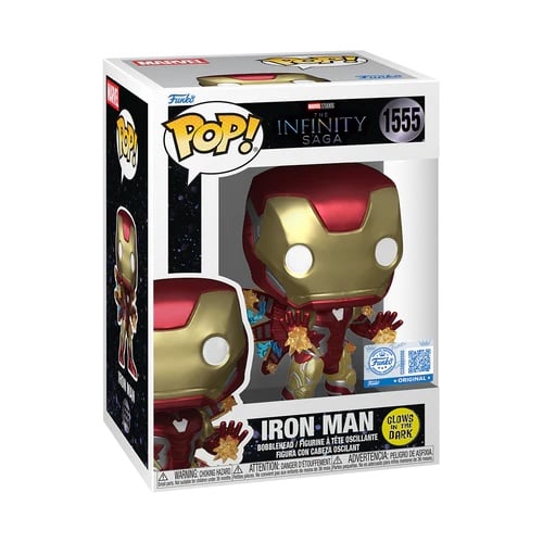 MARVEL: END GAME - POP FUNKO VINYL FIGURE 1555 IRON MAN BEAMS (GW) 9CM