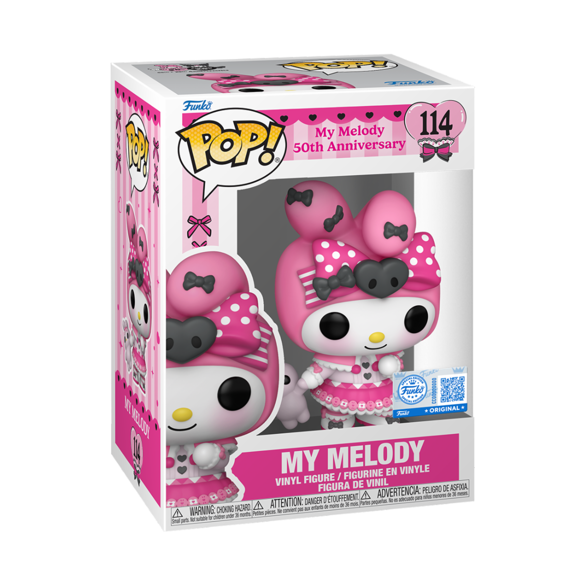 SANRIO: KUROMI 20TH ANNIVERSARY - POP FUNKO VINYL FIGURE 114 MY MELODY (SPC) 9CM