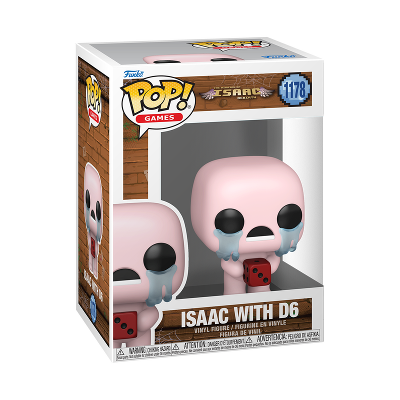 THE BINDING OF ISAAC - POP FUNKO VINYL FIGURE 1178 ISAAC WITH D6 9CM