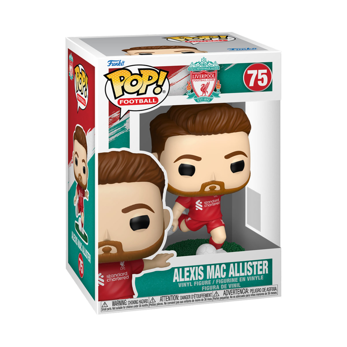 FOOTBALL - LIVERPOOL - POP FUNKO VINYL FIGURE 75 ALEXIS MAC ALLISTER 9CM