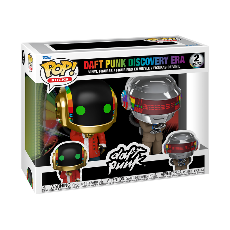 ROCKS: DAFT PUNK S1 - POP FUNKO VINYL FIGURE 2-PACK - DAFT PUNK DISCOVERY ERA 9CM