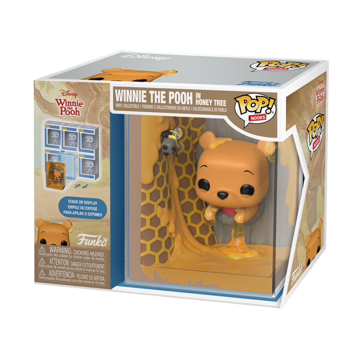 WINNIE THE POOH S4 - POP FUNKO NOOK VINYL FIGURE - WTP - WINNIE THE POOH IN THE HONEY TREE 9CM