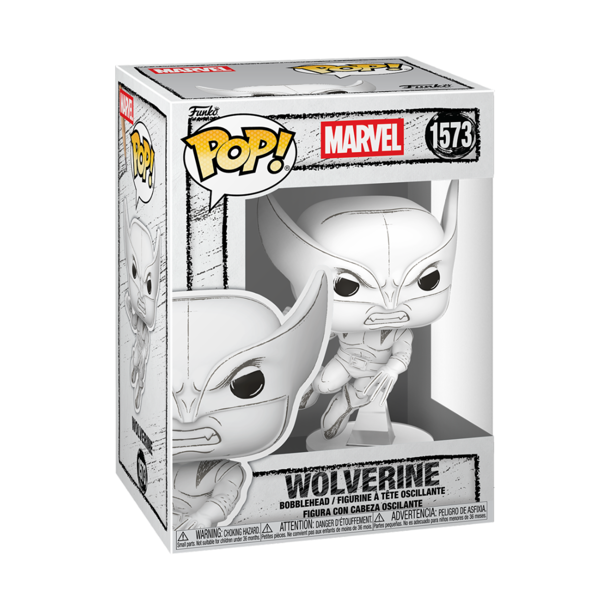 MARVEL - POP FUNKO VINYL FIGURE 1573 WOLVERINE (SKETCHED) 9CM