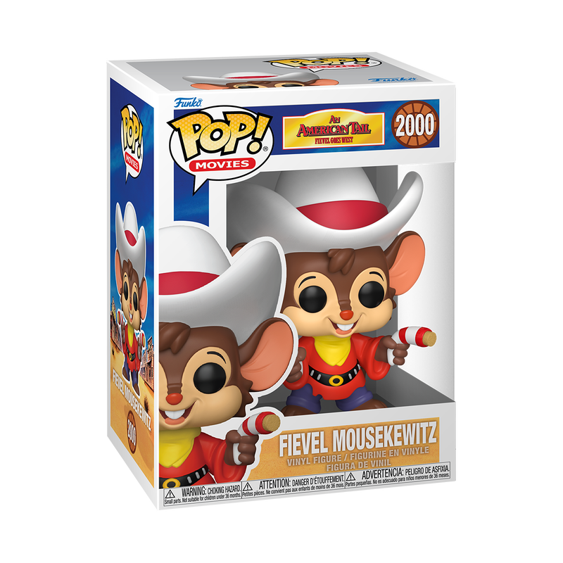 AMERICAN TALE: FIVEL GOES WEST - POP FUNKO VINYL FIGURE 2000 FIEVEL MOUSEKEWITZ 9CM
