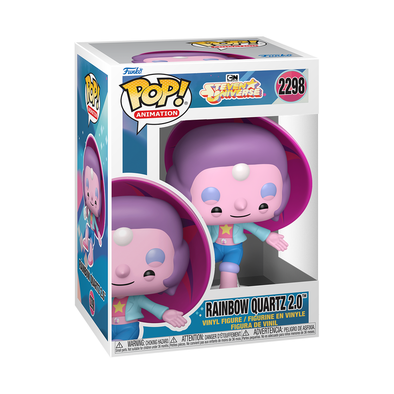 STEVEN UNIVERSE S3 - POP FUNKO VINYL FIGURE 2298 RAINBOW QUARTZ 2.0 9CM