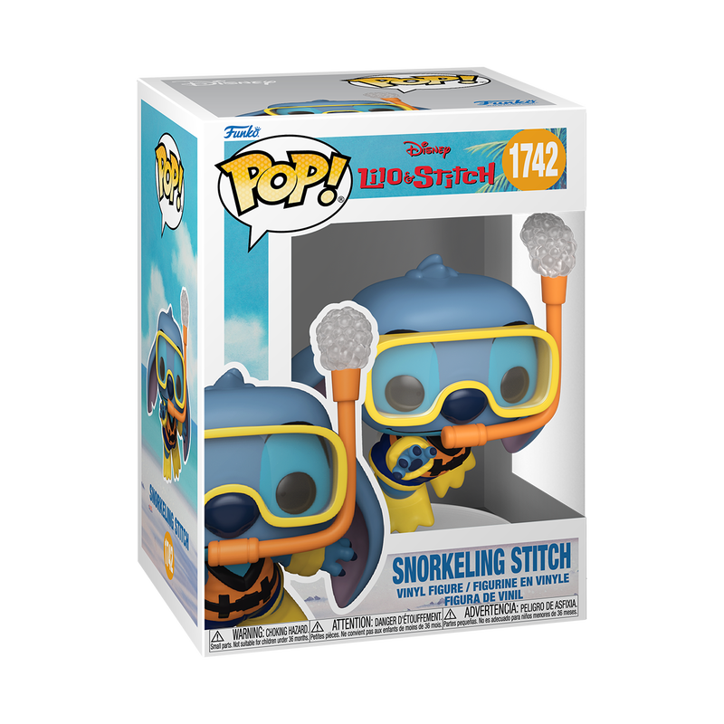 LILO & STITCH S5 - POP FUNKO VINYL FIGURE 1742 SNORKELING STITCH 9CM