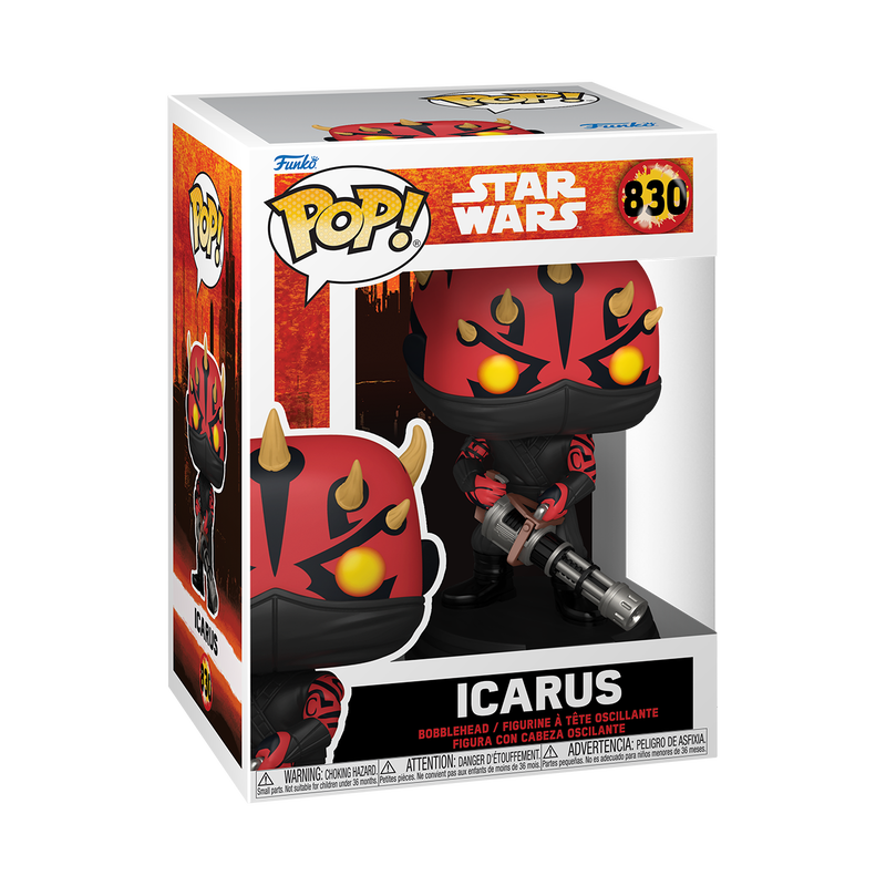 STAR WARS DARTH MAUL SHADOW LORD - POP FUNKO VINYL FIGURE 830 ICARUS 9CM