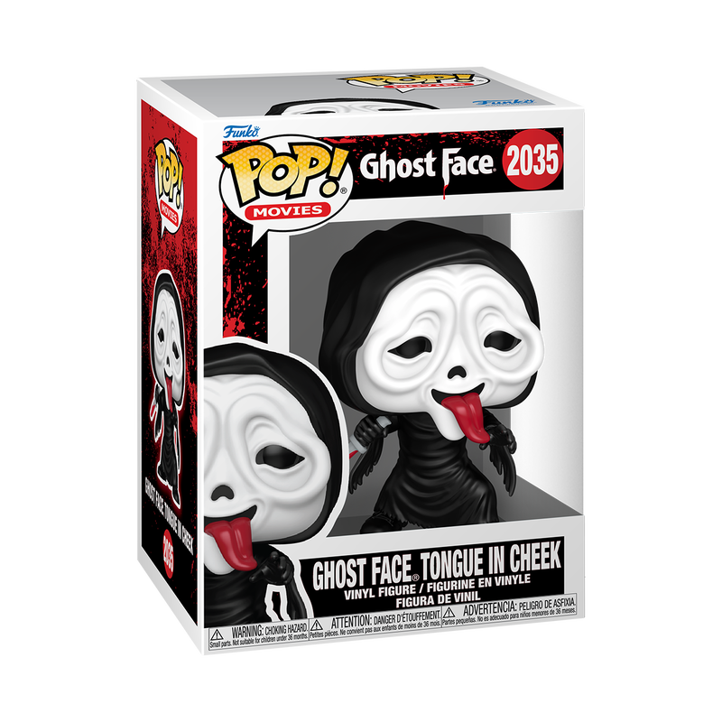 GHOST FACE S2 - POP FUNKO VINYL FIGURE 2305 GHOST FACE TONGUE IN CHEEK 9 CM