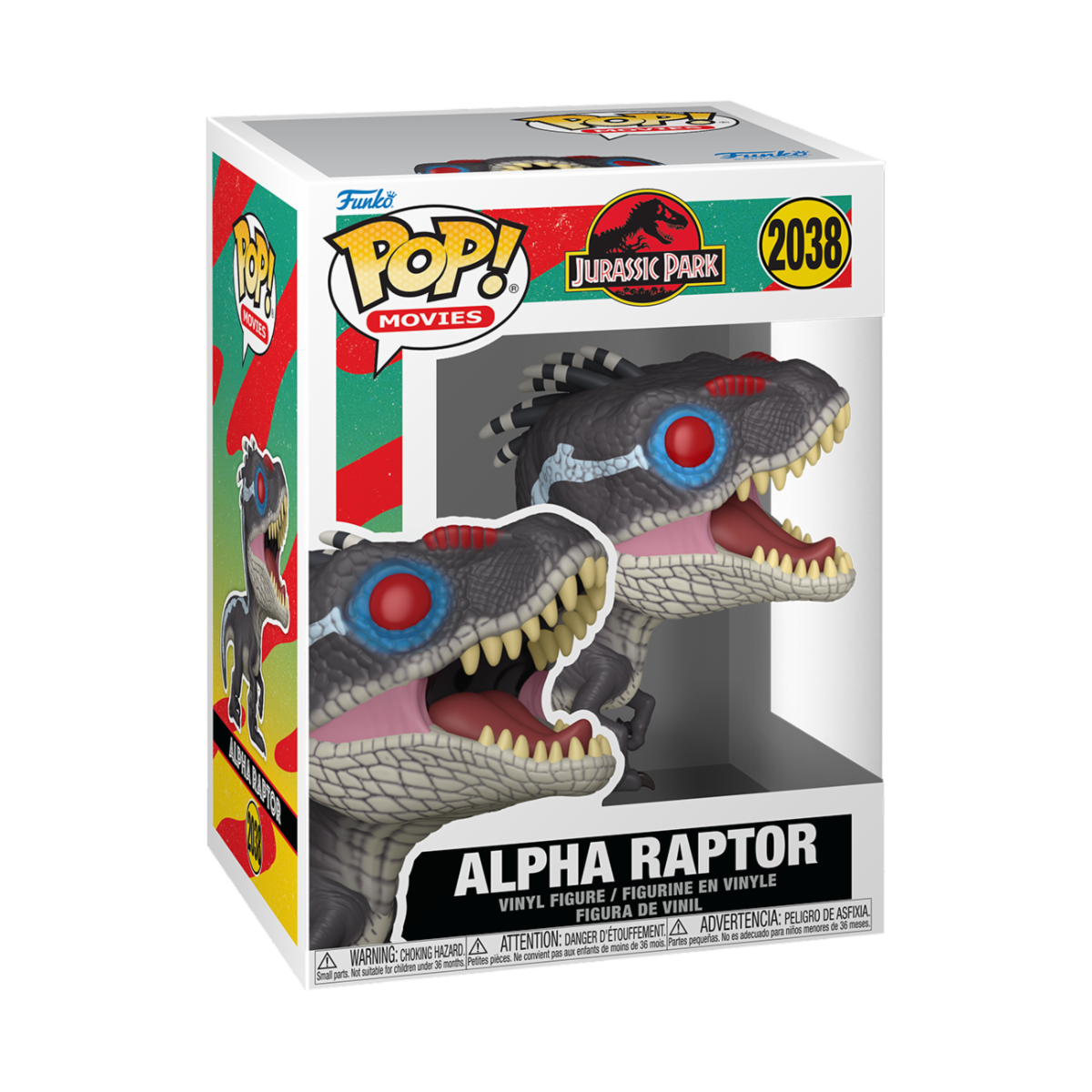 JURASSIC PARK S3 - POP FUNKO VINYL FIGURE 2038 ALPHA RAPTOR 9CM