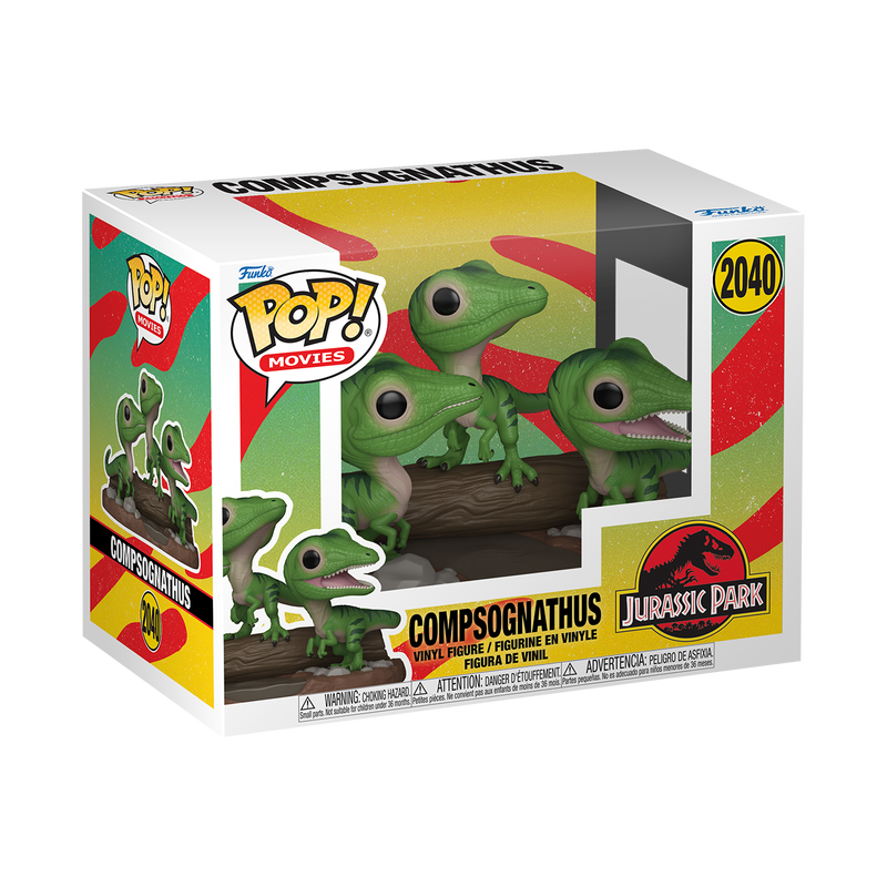 JURASSIC PARK S3 - POP FUNKO PREMIUM VINYL FIGURE 2040 COMPSOGNATHUS 9CM