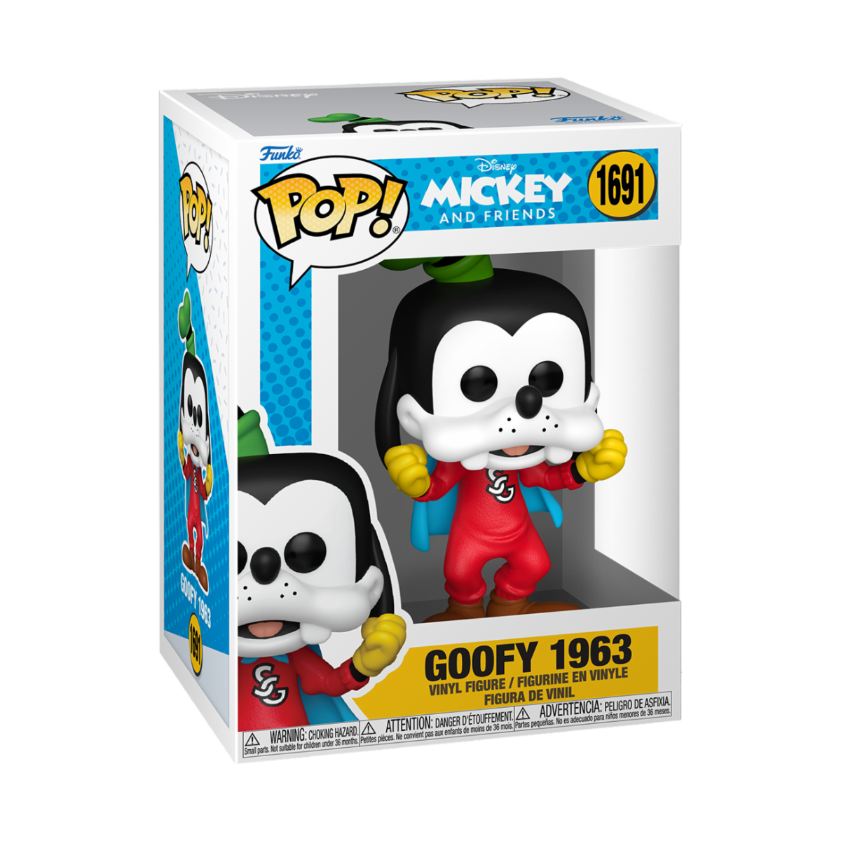 GOOFY THROUGH THE AGES - POP FUNKO VINYL FIGURE 1691 GOOFY 1963 9CM