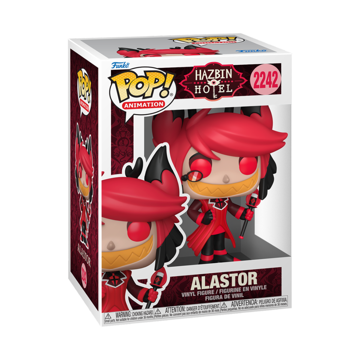 HAZBIN HOTEL - POP FUNKO VINYL FIGURE 2242 ALASTOR W/CHASE REGULAR 9CM