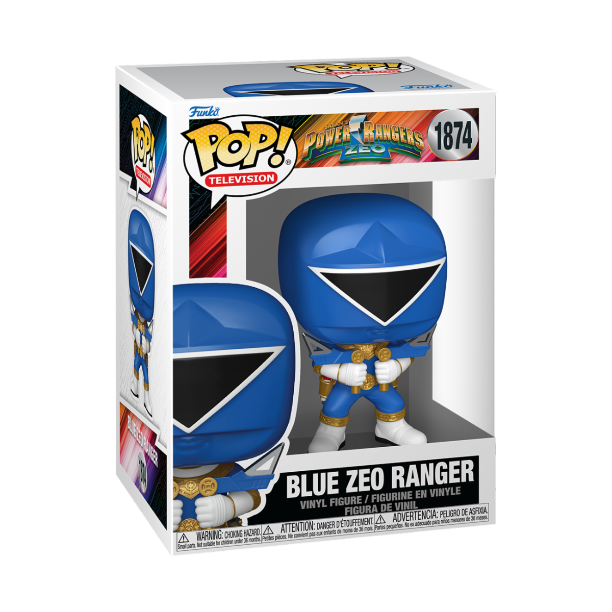 POWER RANGERS ZEO - POP FUNKO VINYL FIGURE 1874 BLUE ZEO RANGER 9CM