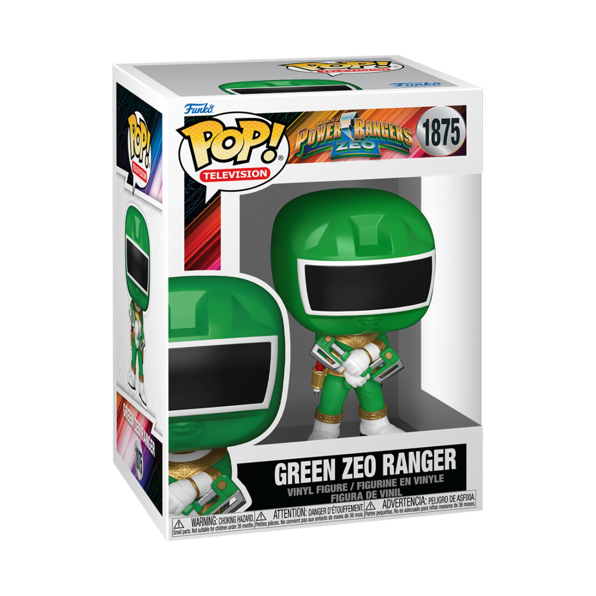POWER RANGERS ZEO - POP FUNKO VINYL FIGURE 1875 GREEN ZEO RANGER 9CM