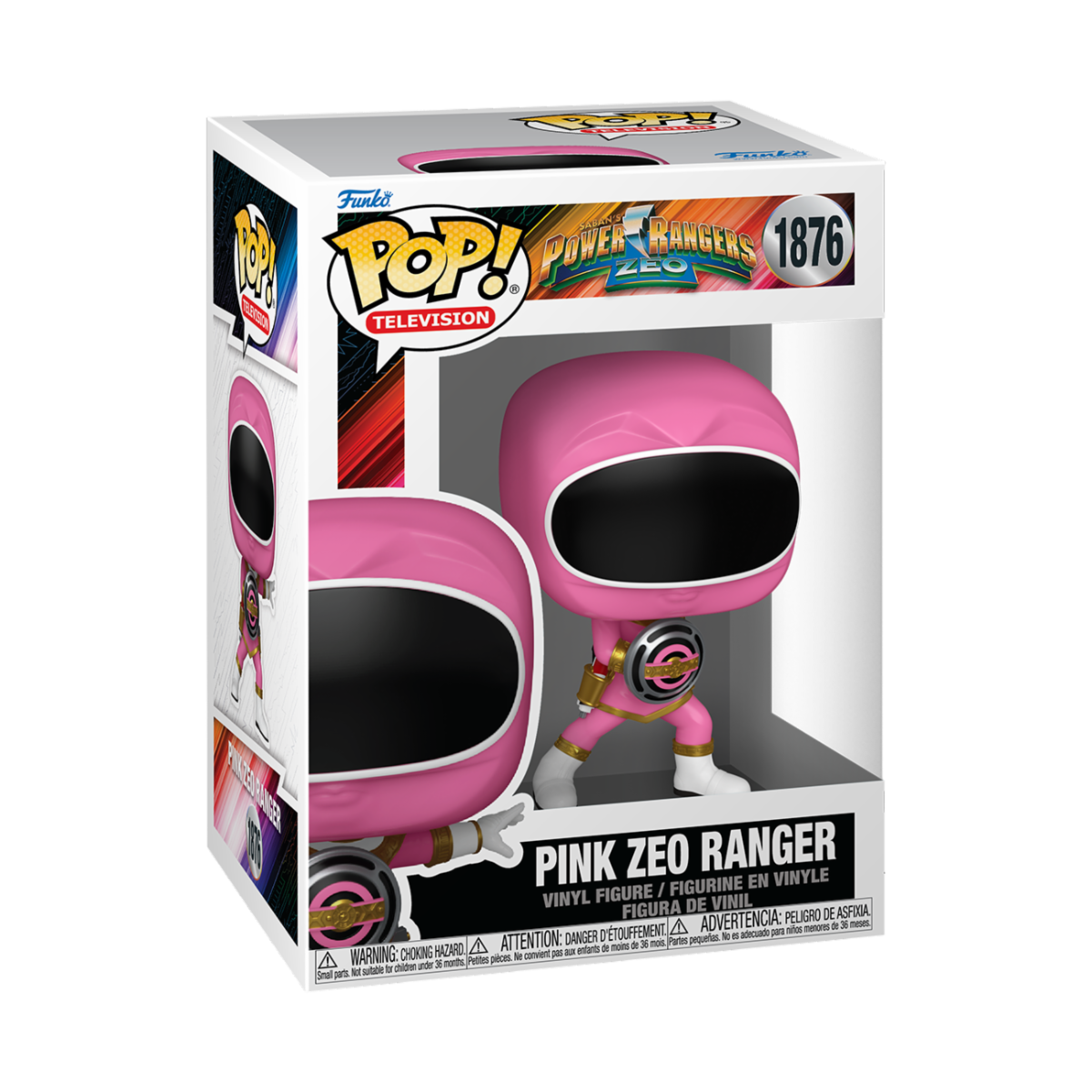 POWER RANGERS ZEO - POP FUNKO VINYL FIGURE 1876 PINK ZEO RANGER 9CM