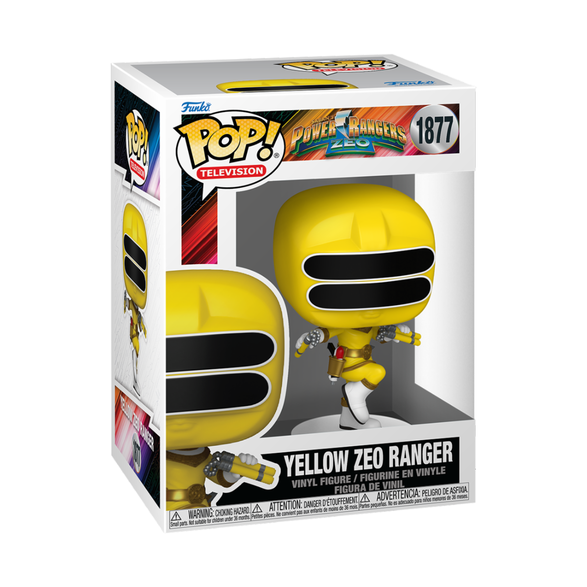 POWER RANGERS ZEO - POP FUNKO VINYL FIGURE 1877 YELLOW ZEO RANGER 9CM