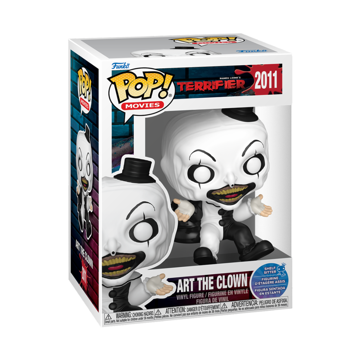 TERRIFIER - POP FUNKO VINYL FIGURE 2011 ART THE CLOWN (SIT) 9CM