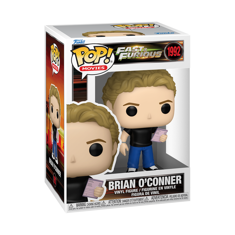 FAST & FURIOUS S2 - POP FUNKO VINYL FIGURE 1992 BRIAN O'CONNER 9CM