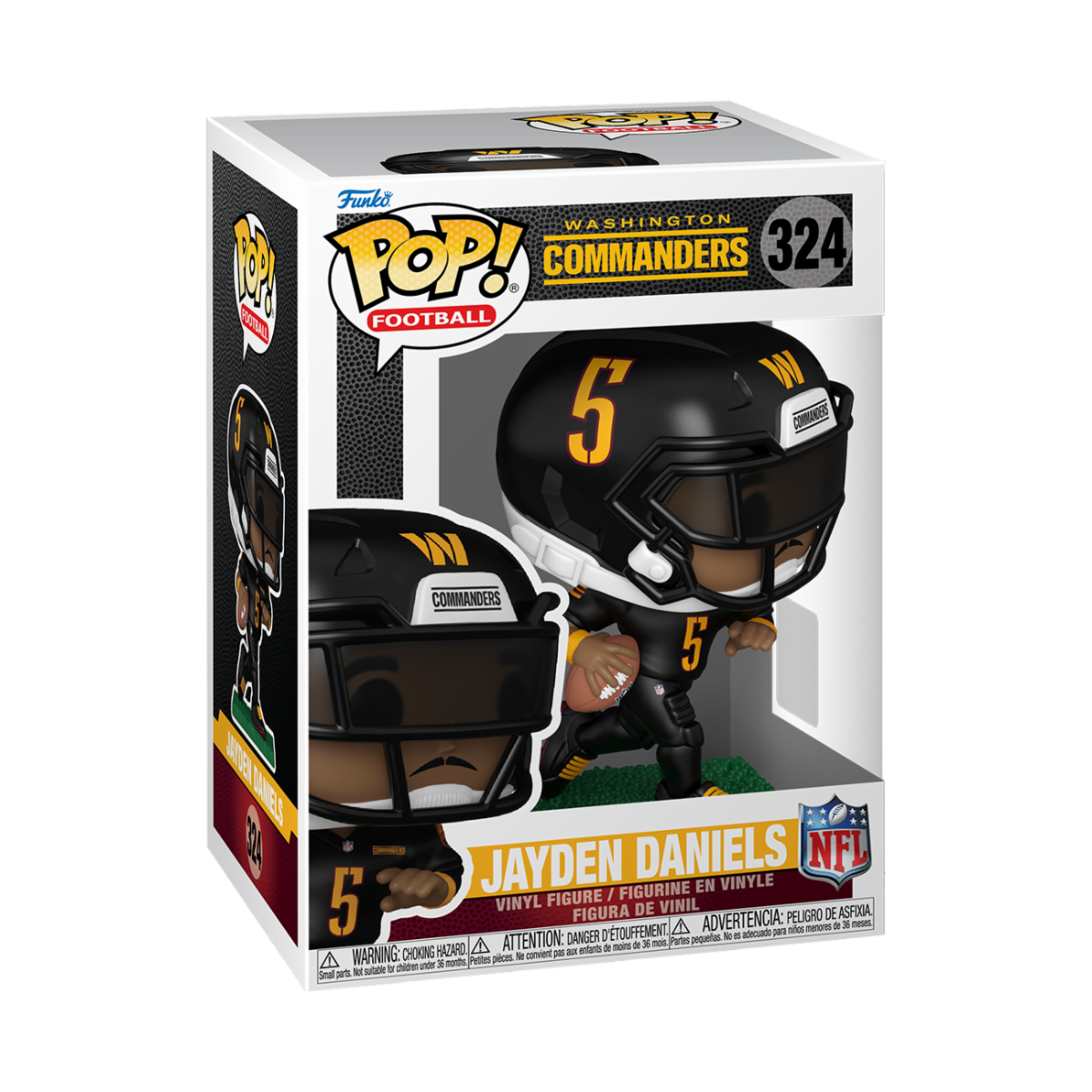 NFL S15 - POP FUNKO VINYL FIGURE 324 JAYDEN DANIELS 9CM