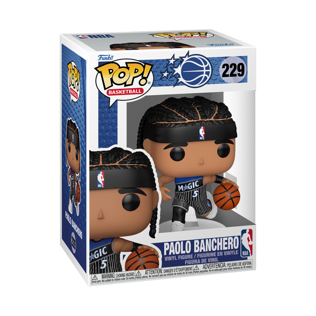 NBA - POP FUNKO VINYL FIGURE 229 PAOLO BANCHERO (BLACK) (MAGIC) 9CM
