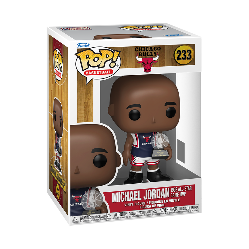 NBA LEGENDS S8 - POP FUNKO VINYL FIGURE 233 MICHAEL JORDAN (1998 ALL-STAR GAME MVP) 9CM