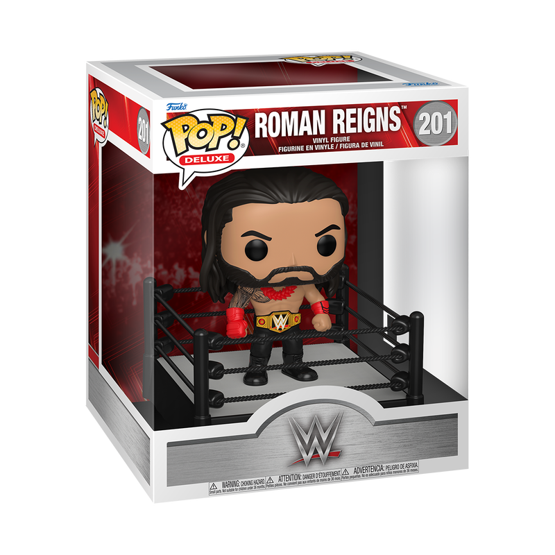 WWE S30 - WRESTLEMANIA - POP FUNKO DELUXE VINYL FIGURE 201 ROMAN REIGNS (IN RING)