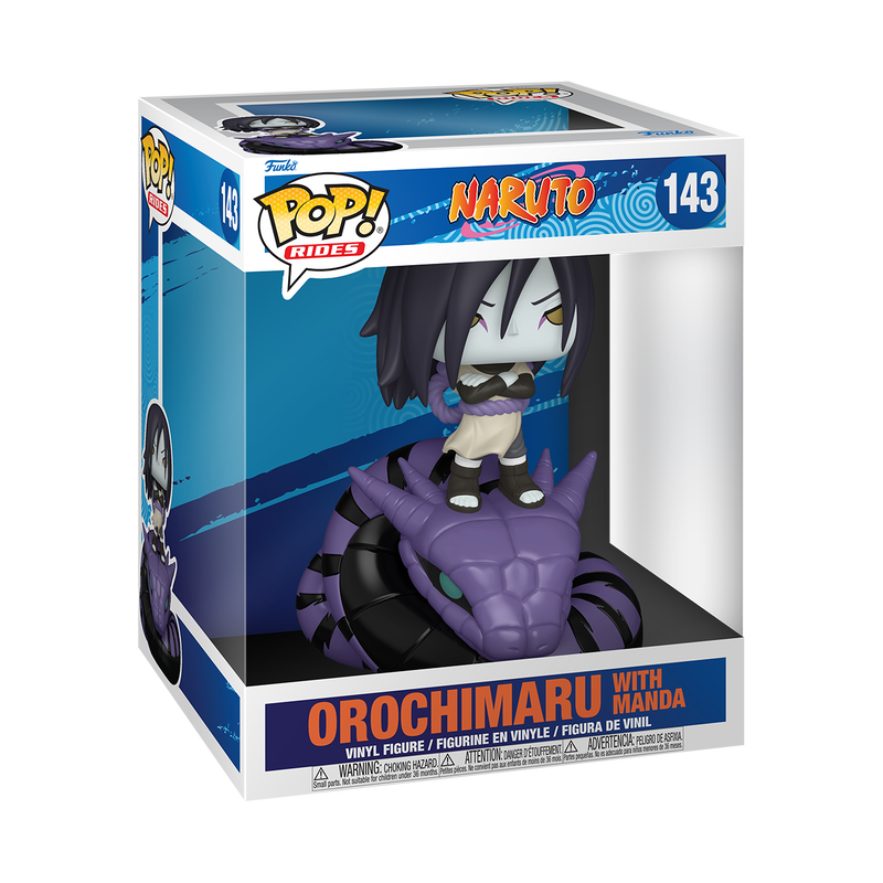 NARUTO CLASSIC S2 - POP FUNKO RIDE VINYL FIGURE 143 OROCHIMARU WITH MANDA 15CM
