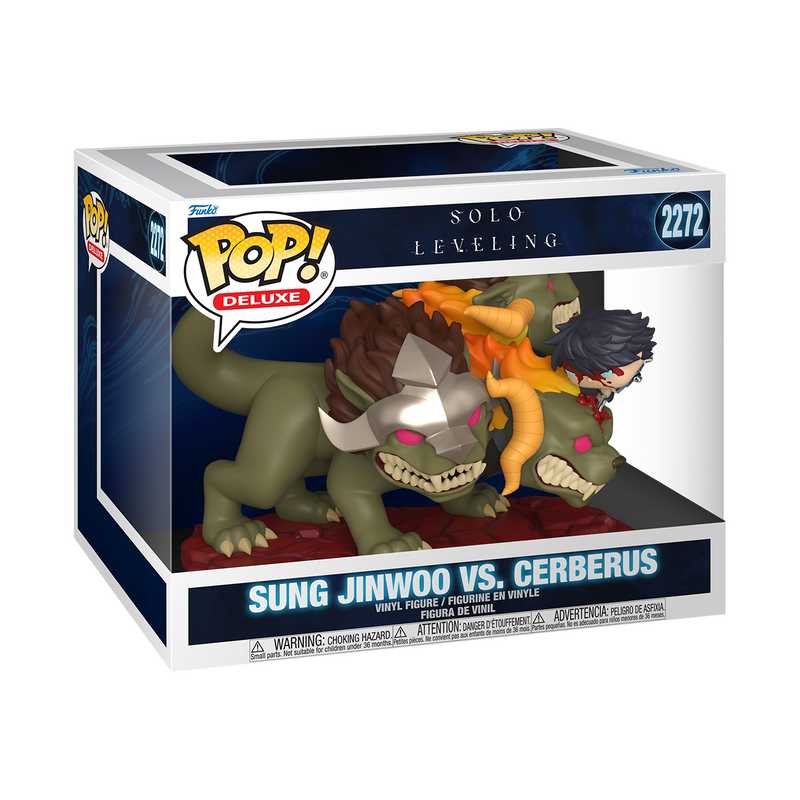 SOLO LEVELING S2 - POP FUNKO DELUXE VINYL FIGURE 2272 SUNG JINWOO VS CERBERUS