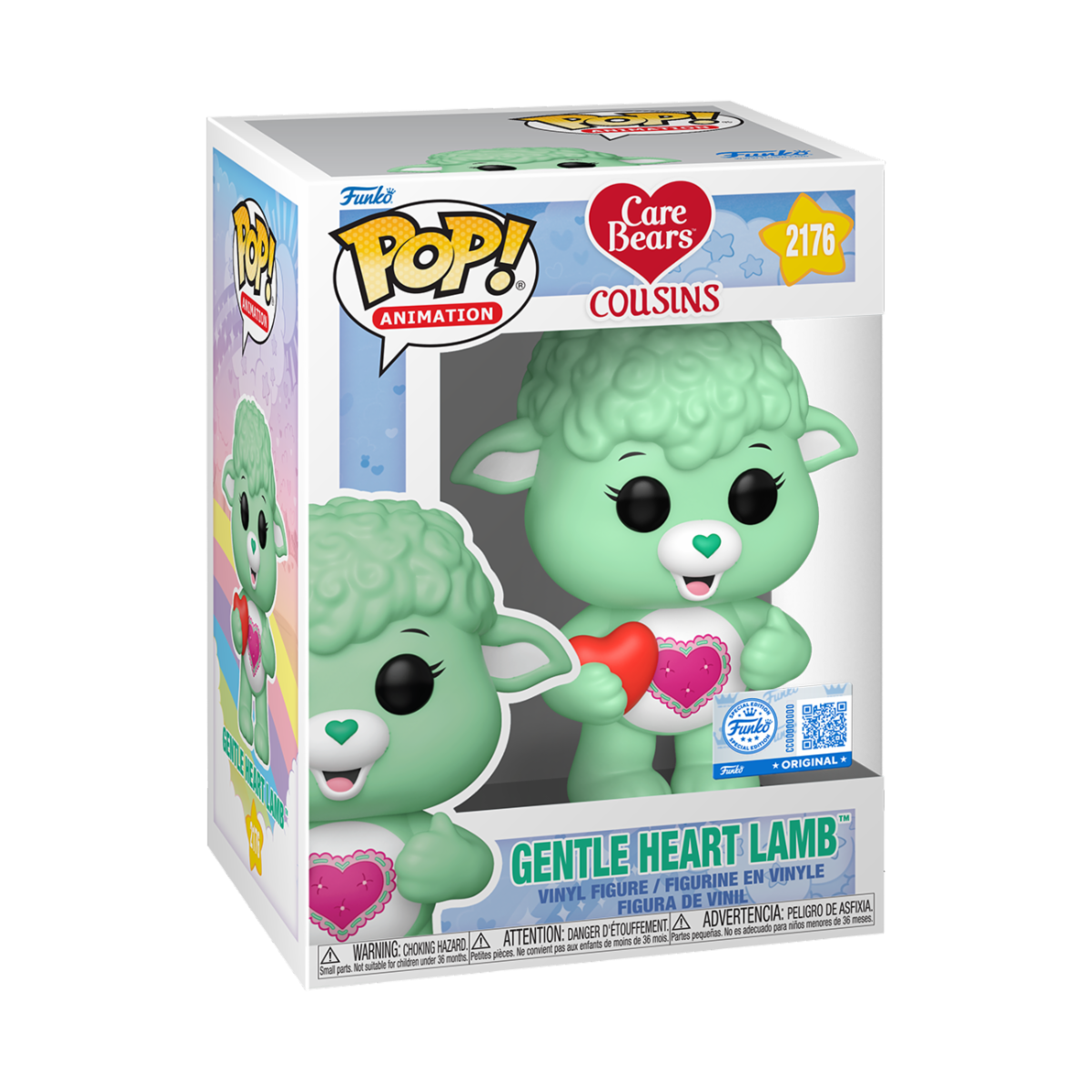 CARE BEAR COUSINS S2 - POP FUNKO VINYL FIGURE 2176 GENTLE HEART LAMB 9CM
