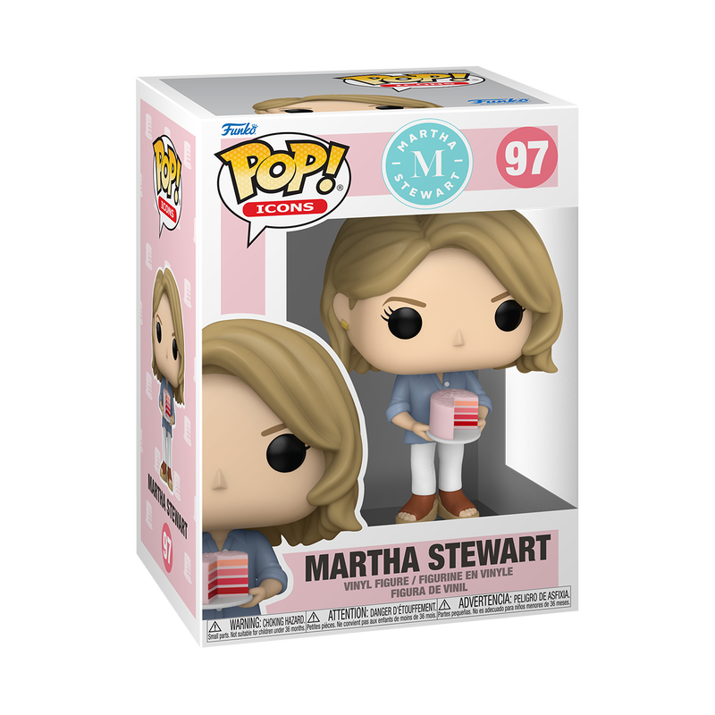 MARTHA STEWART S1 - POP FUNKO VINYL FIGURE 97 MARTHA STEWART (W/ CAKE) 9CM