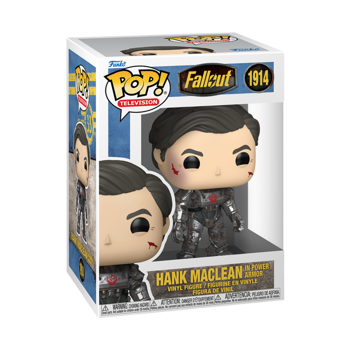 FALLOUT (TV SHOW) S2 - POP FUNKO VINYL FIGURE 1914 HANK MACLEAN IN POWER ARMOR 9CM