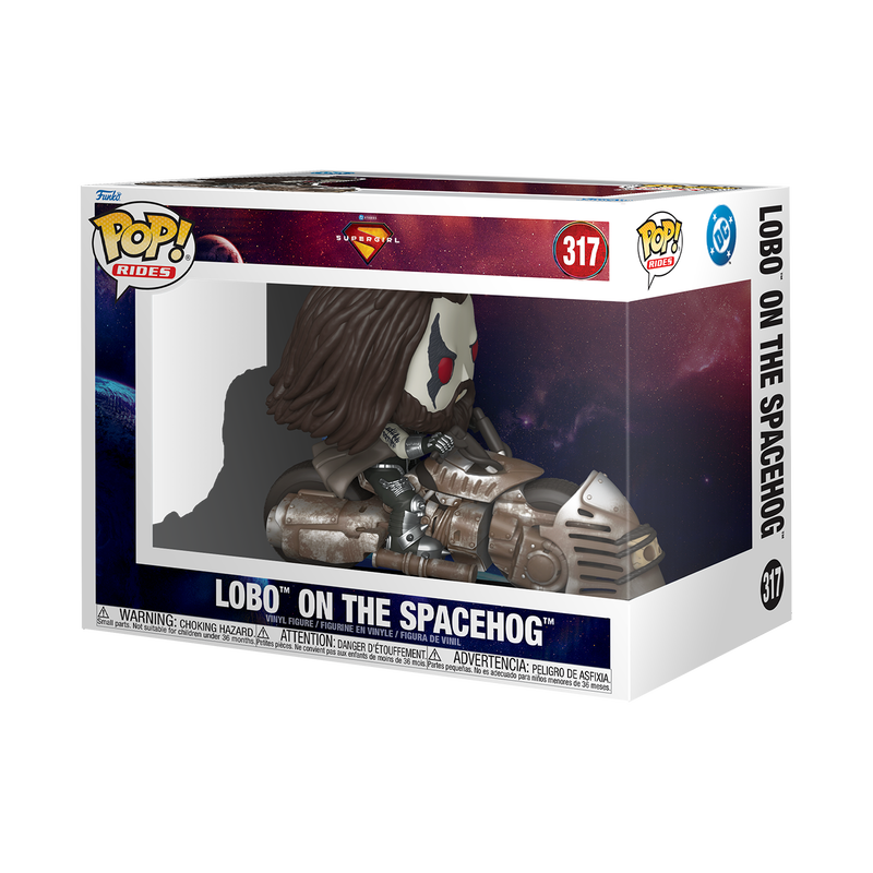 SUPERGIRL (2026) - POP FUNKO RIDE VINYL FIGURE 317 LOBO ON THE SPACEHOG 15CM