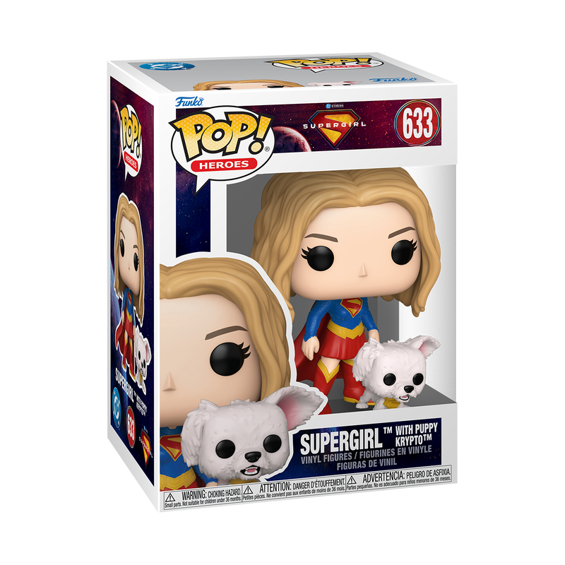 SUPERGIRL (2026) - POP FUNKO VINYL FIGURE 633 SUPERGIRL WITH PUPPY KRYPTO 9CM