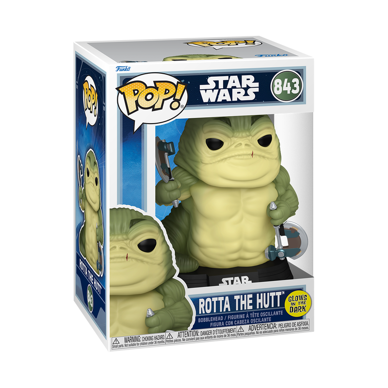 STAR WARS: MANDALORIAN & GROGU (2026) S2 - POP FUNKO VINYL FIGURE 843 ROTTA THE HUTT 9CM