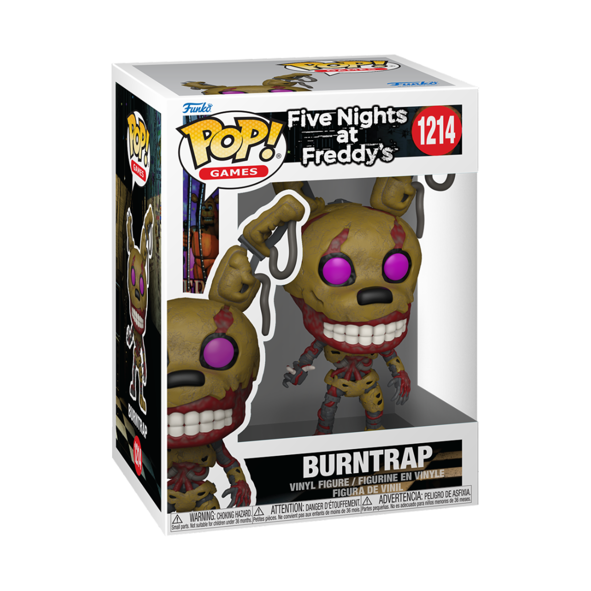 FIVE NIGHTS AT FREDDY'S S10 - POP FUNKO VINYL FIGURE 1214 BURNTRAP 9CM