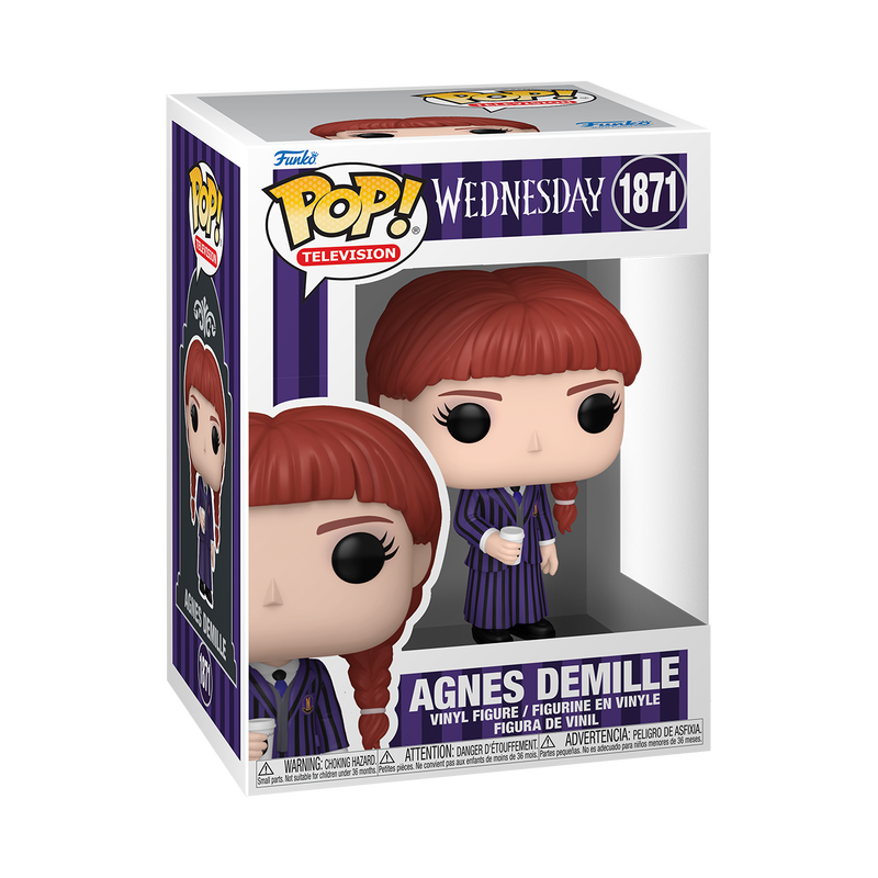 WEDNESDAY S2 PT 2 - POP FUNKO VINYL FIGURE 1871 AGNES DEMILLE 9CM