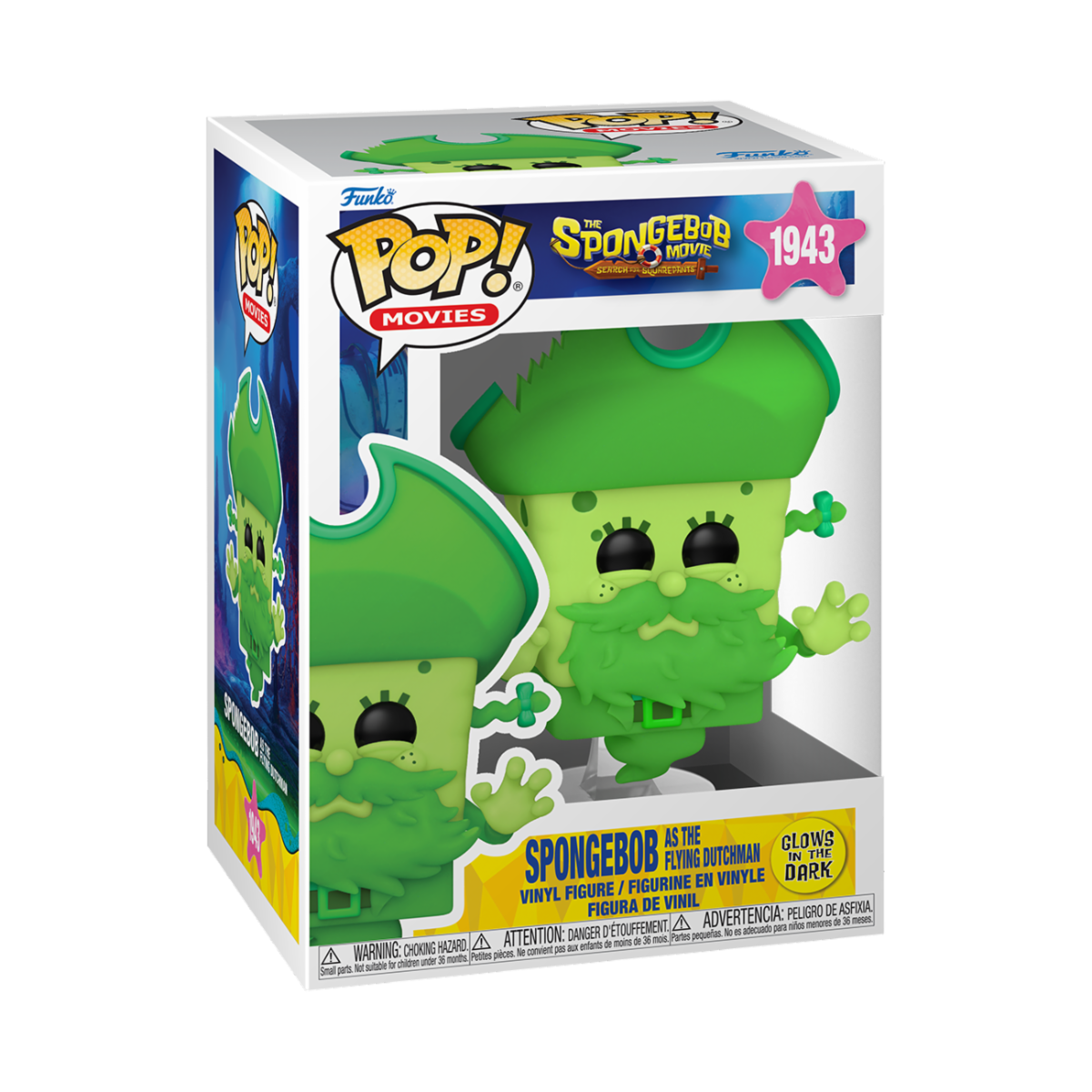 SPONGEBOB - POP FUNKO VINYL FIGURE 1943 SPONGEBOB AS THE FLYING DUTCHMAN 9CM
