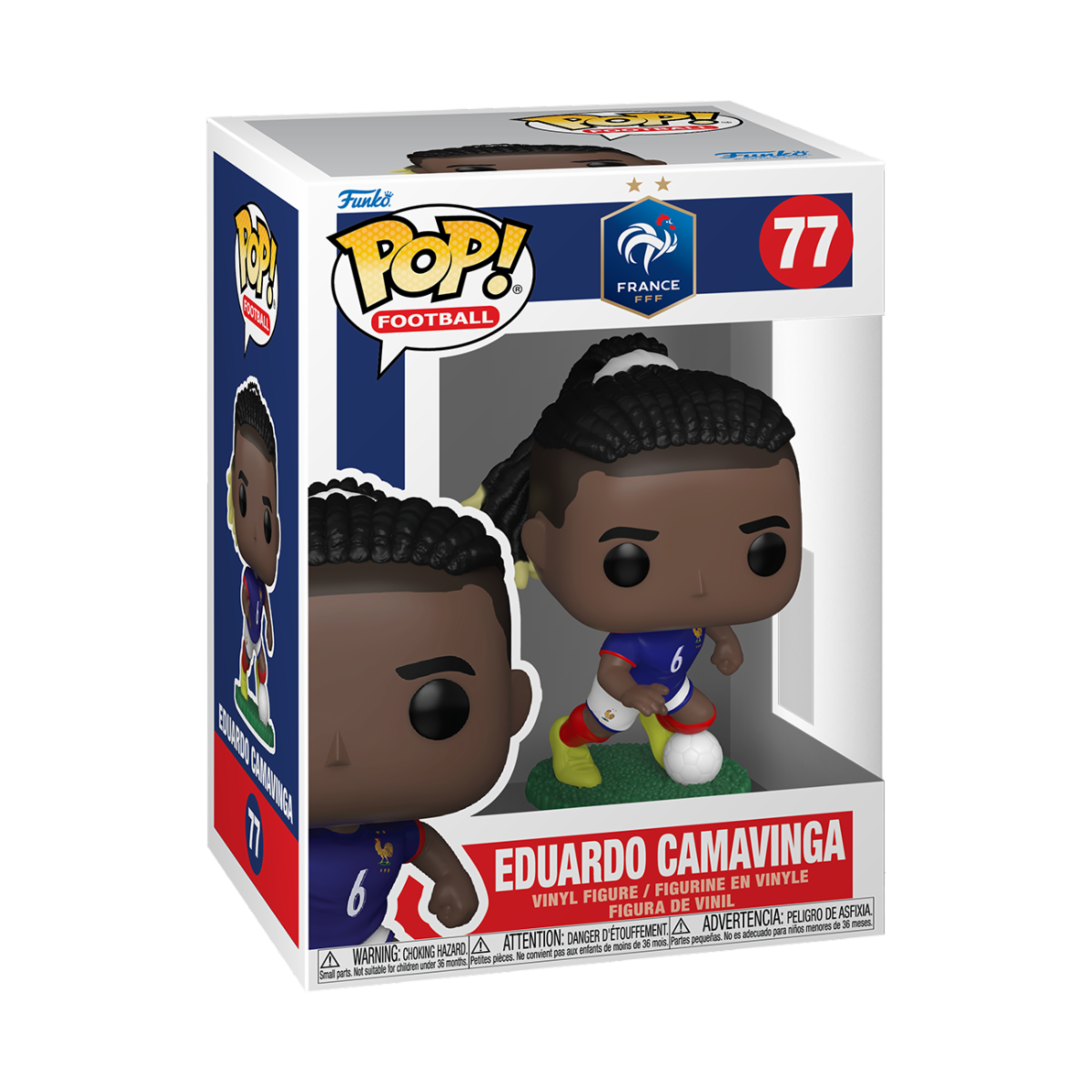 WORLD CUP 2026 - FRANCE - POP FUNKO VINYL FIGURE 77 EDUARDO CAMAVINGA 9CM